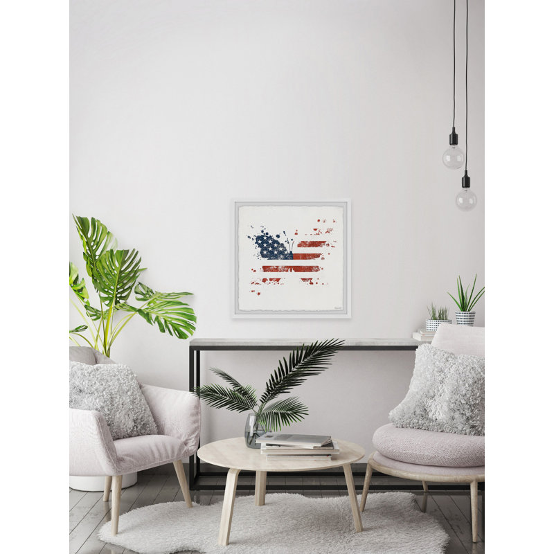 American Butterfly - Single Picture Frame Painting, 81cm H x 81cm W x 3.81cm D