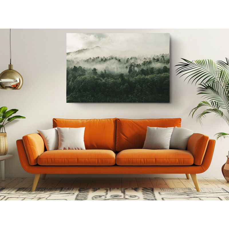 Forêt brumeuse de Nouvelle-Zélande, reproduction sur toile, H 40 po x l 60 po