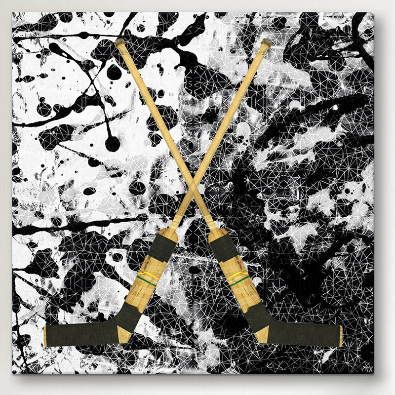 #2 de hockey sur toile canada, H 26 po x l 26 po x P 1,5 po
