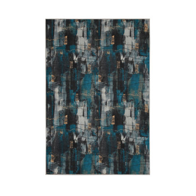 Premium Hall Carpet, 3D Digital Printed, 39.4 x 59.1 Inches | 100% Polyester, Antibacterial, Non-Slip Underside | Pile Height: 0.04 Inches, Machine Washable, Ideal for Living Room & Entryway Decor
