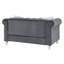 Causeuse moderne grise pour des intérieurs confortables-312438771
