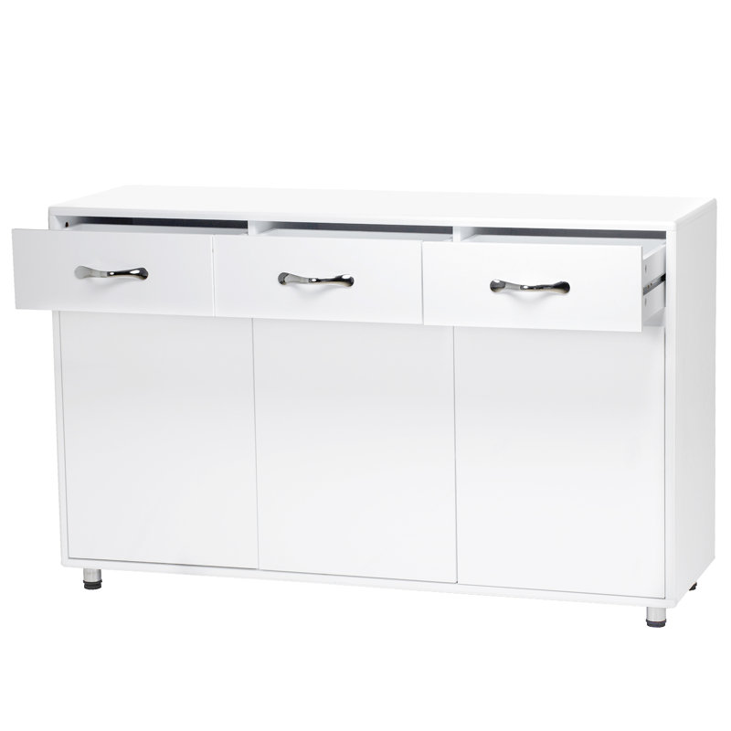 Armoire de salle de bain avec panier à linge sale, White