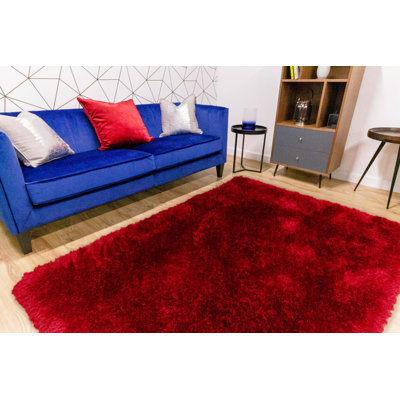 Sapphire Solid Colour Shag Area Rug