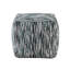 Repose-pieds rembourré en tissu multicolore Modern