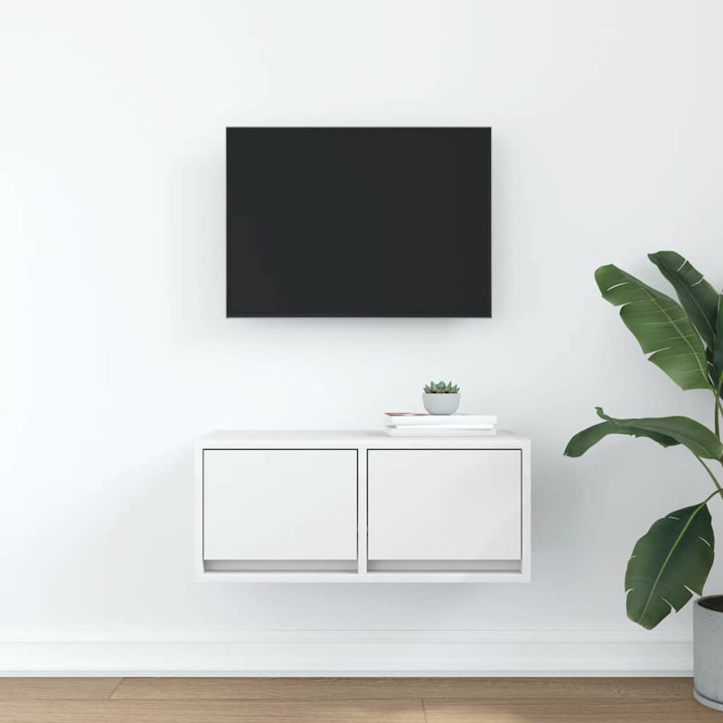 TV Cabinet 31x25.5 Cm Engineered Wood, 60 cm, White