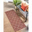 Tapis intérieur / extérieur géométrique rouge rouille-258942677