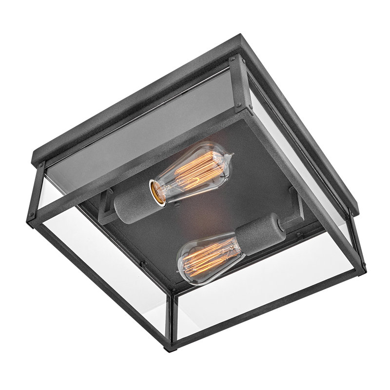 Beckham 2 - Bulb Outdoor Flush Mount, Black