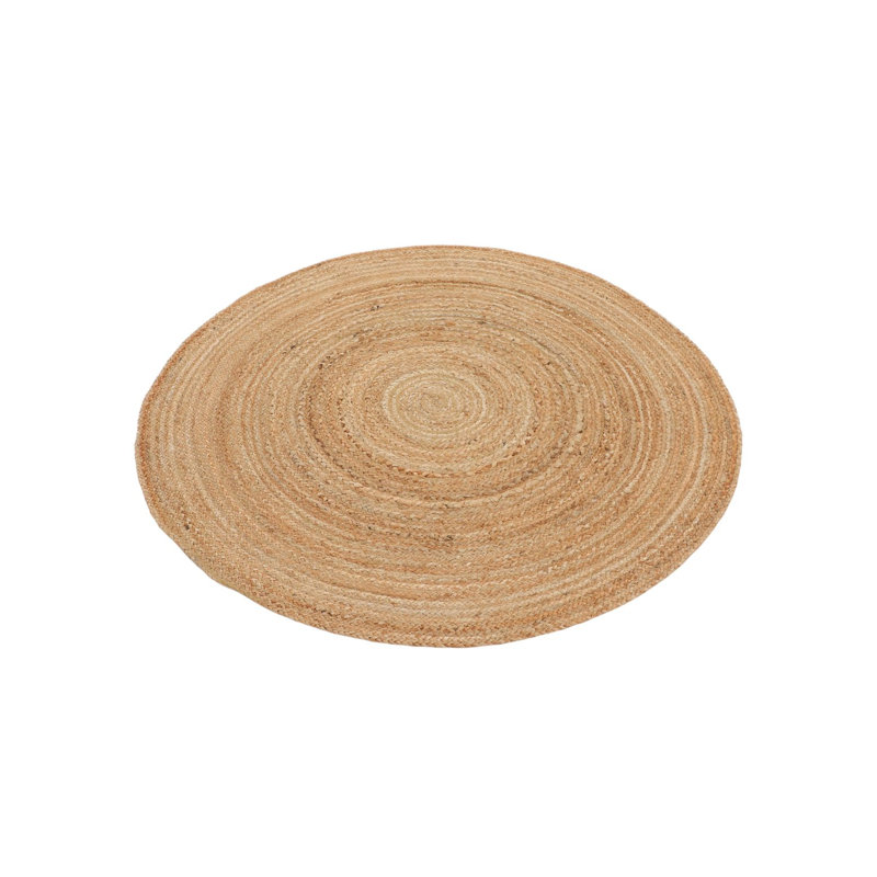 Runner Handgefertigter Teppich Aus Jute In Beige Hand Braided 80cm X 600cm Area Rug, Beige, Round 150 cm