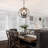 Freddi 3 - Light Candle Style Globe Dining Room Chandelier