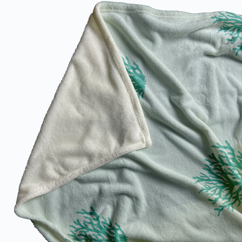 Hough Floral Blanket, Green