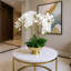 Orchid Arrangement in Round Metal Vase