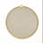 Modern Gold Wall Mirror, 23.6 x 23.6 x 0.9 Inches | 100% Metal Construction, Ready to Hang | Elegant Home Décor, Perfect for Living Room, Bathroom, or Entryway | Stylish Novelty Design for Any Space