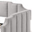 Lit de jour en velours Peridot Dove Grey