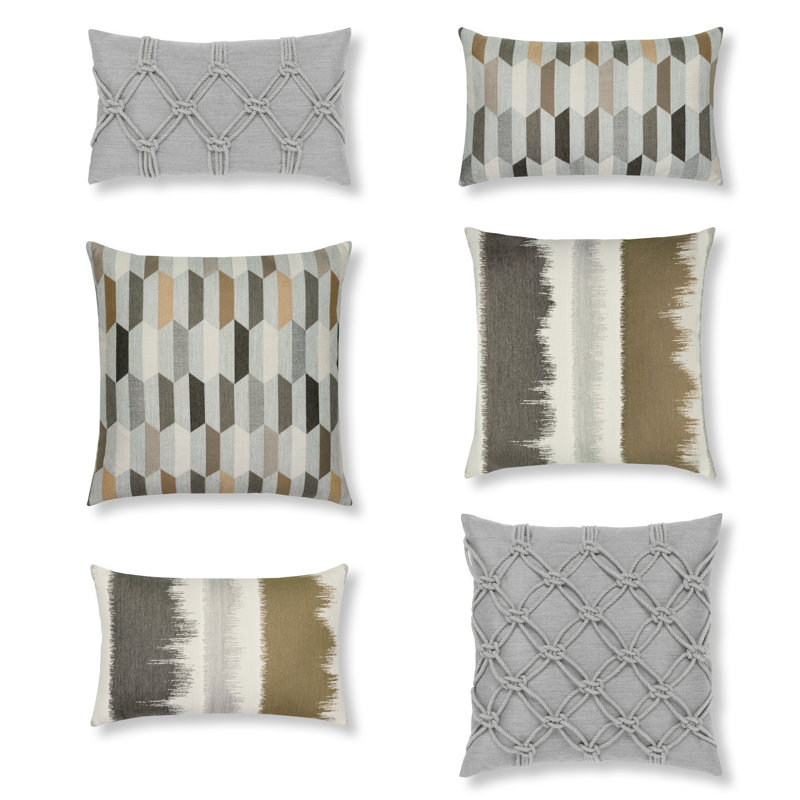 Lagoon Rectangular Indoor/Outdoor Pillow Cover & Insert, Acacia, Rectangular 12"H x 20"W
