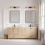 Meuble-lavabo double 84 po avec plateau en marbre d'ingénierie Soma-821615049