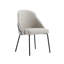 Chaise de salle à manger grise et noire-184687996-184687998