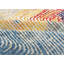 Abstract Area Rug in Blue/Beige/Light Yellow/Red