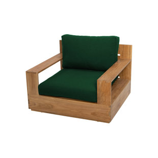 Fauteuil club avec repose-pieds Pacific Teak