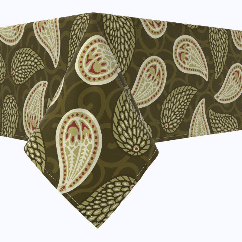 Floral 151 Cotton Tablecloths Paisley, 84" x 60"