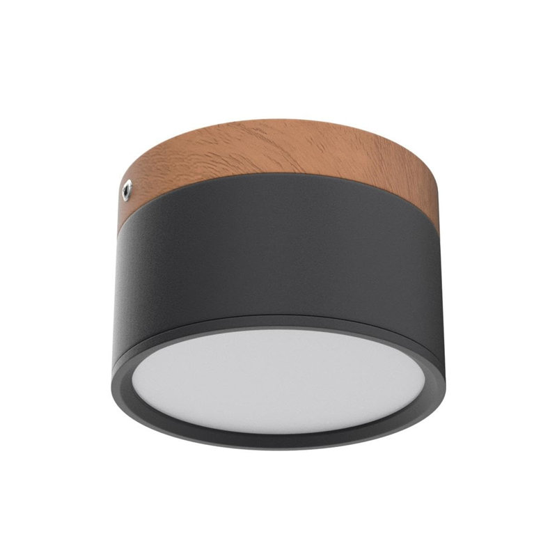 Flush Mount, Satin Black