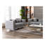 Causeuse en velours gris Lorreto