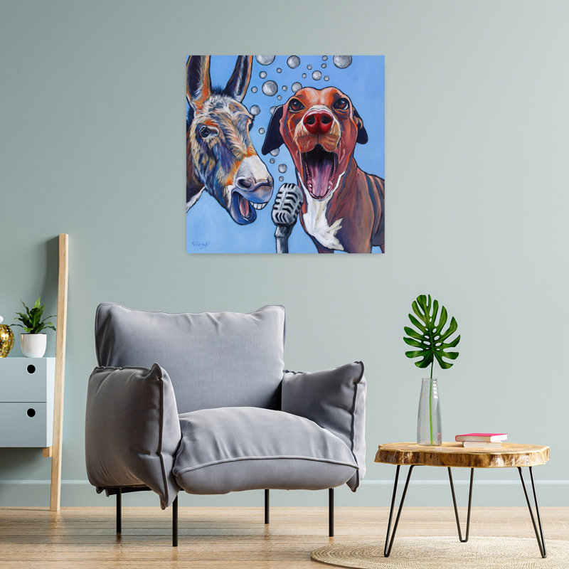 Harmony, art urbain contemporain pour chien, H 24 po x l 24 po