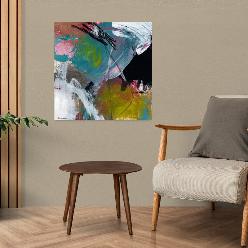 Art contemporain abstrait, H 24 po x l 24 po