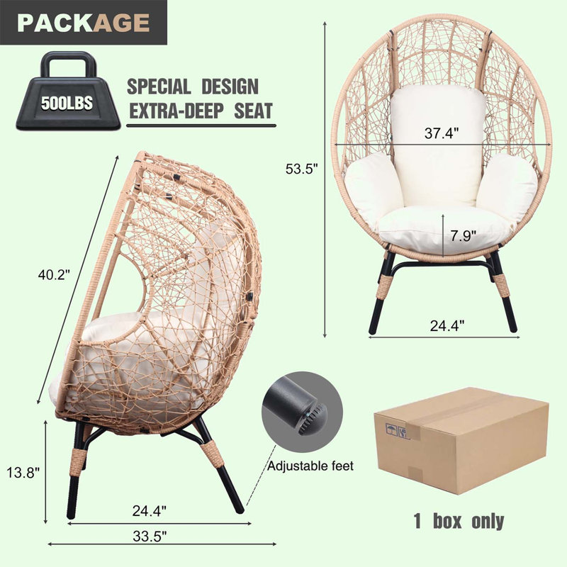 Chaise d'appoint large de 37,4 po Cordt, Brun / noir, Beige