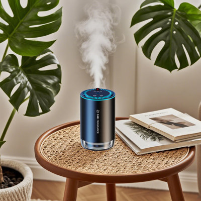 Smart Car Air Freshener Pro - Diffuseur d'huiles essentielles avec marche / arrêt automatique, concentration de parfum réglable à 3 niveaux, charge USB-C, fonctionnement silencieux pour le bureau à domicile