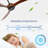 72 Inch Wood Ceiling Fan No Light With Remote Control