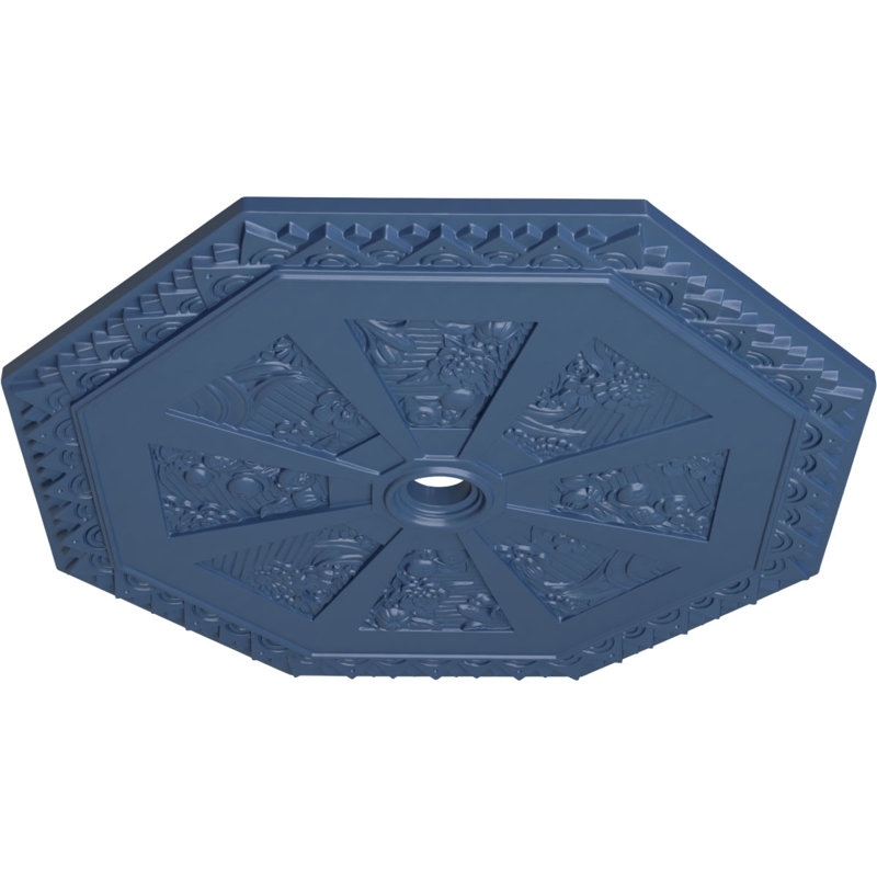 Médaillon de plafond octogonal 29 x 8 po x P 2 1/4 po x P 1 1/8 po (convient aux auvents jusqu'à 3 po), Americana