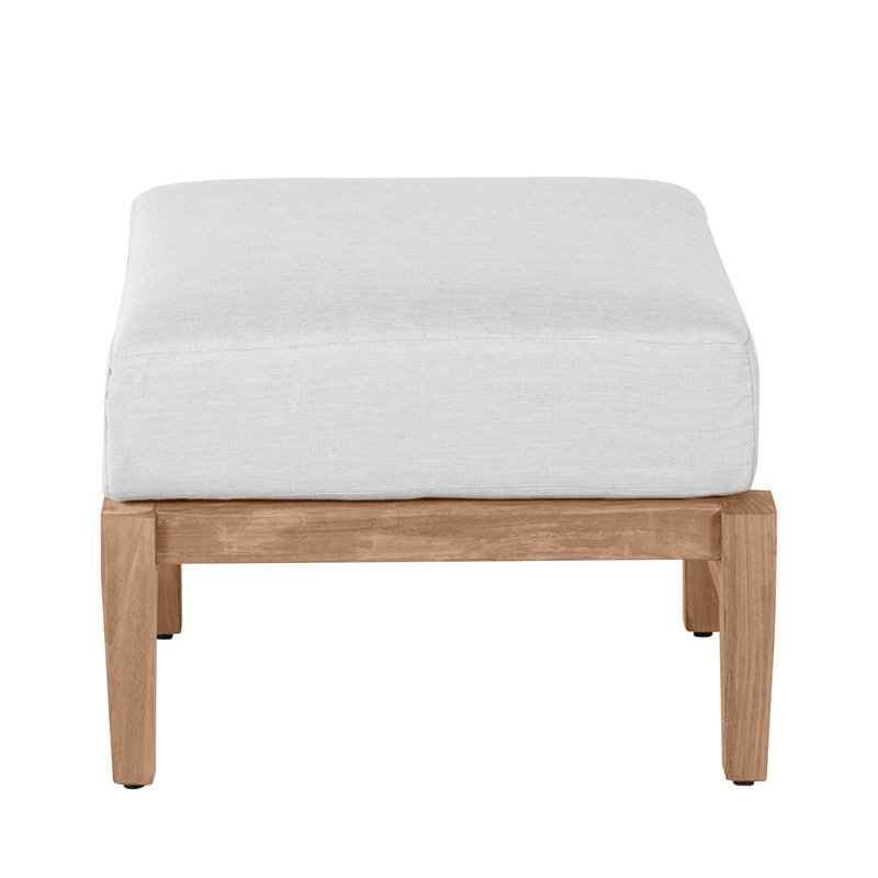 Croquet Teak Ottoman, Croquet Teak #4 Natural Teak