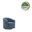 Fauteuil d'appoint pivotant en tissu Wanti-1172649928