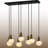 Adjustable Height Metal Body Vintage Kitchen Island Pendant
