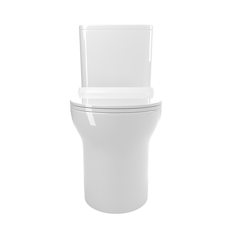 Toilette monobloc allongée au plancher 1,1 / 1,6 GPF à hauteur confort, certifiée CUPC, certifiée WaterSense, céramique, couleur blanche, siège à fermeture en douceur