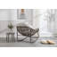 Chaise berçante d'extérieur en rotin
