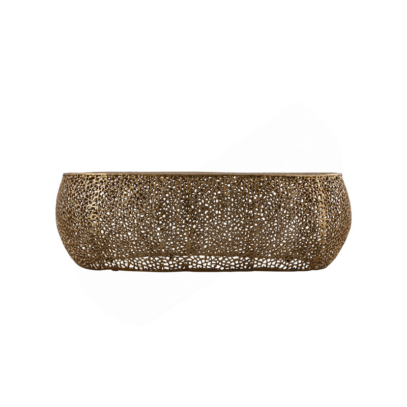 Oval Coffee Table Gold