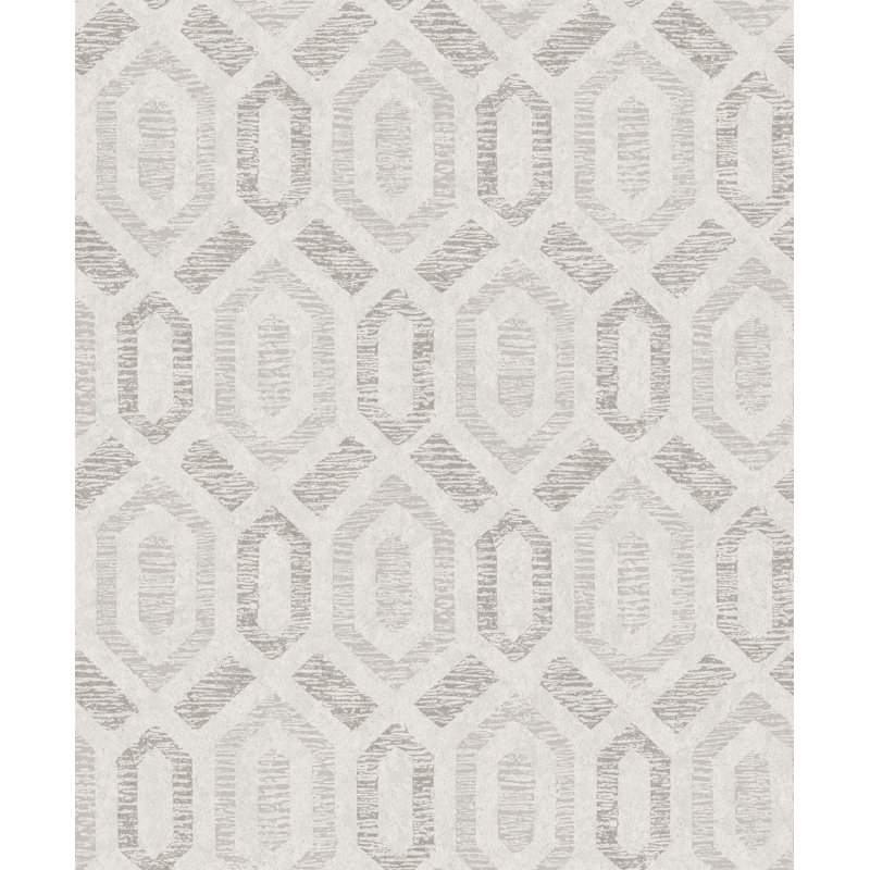 Gray Resource Geometric Wallpaper Roll