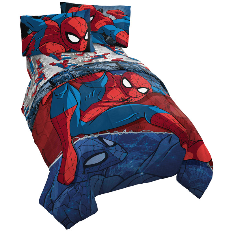 Marvel Spiderman Burst 4 Piece Bed Set