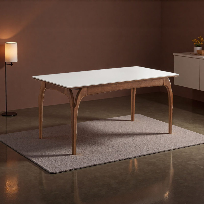Table de salle à manger Mid-Century, H 29,5 po x L 55,1 po x l 31,5 po