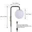 Applique murale Kandace Mid-Century avec abat-jour rond en laiton industriel