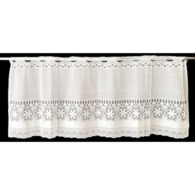 (60"x18") Lace Valance-White