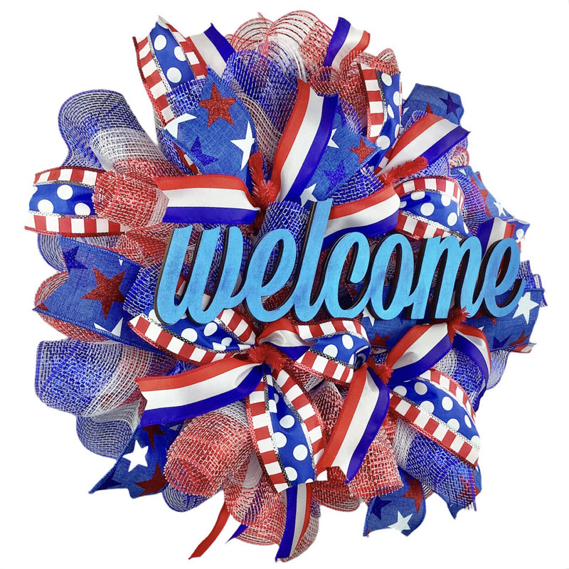 Couronne patriotique «Welcome» du 4 juillet, Colonie