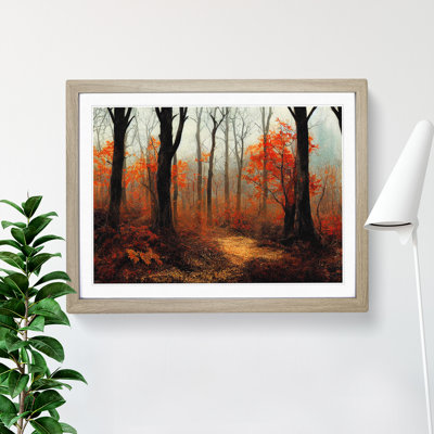 Magnetic Autumn Forest - Framed Print