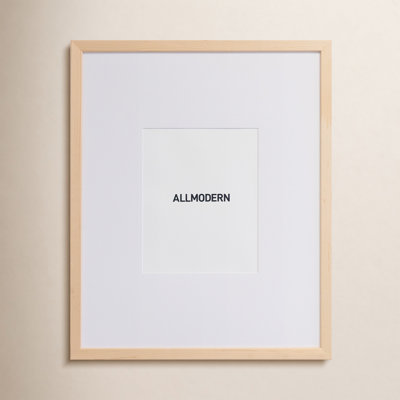 Capullo Wood Matte Picture Frame with Mat