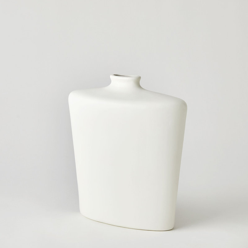 Terzo Handmade Ceramic Table Vase, 13.5" H x 12" W x 4.5" D