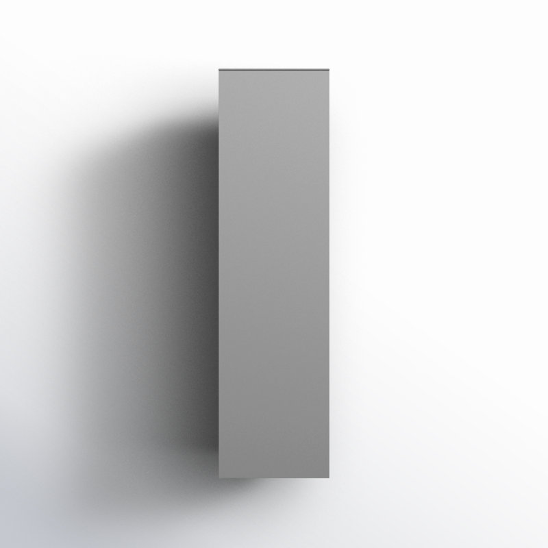 Medium Two Light Outdoor Wall Lantern, Painted Brushed Nickel, 18.5" H x 5" W x 7.75" D, No