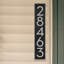 Plaque d'adresse verticale flottante 4 po (5 chiffres)-41299916-41299674