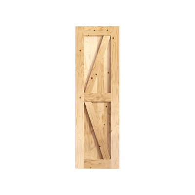 5-in-1 Design Solid Pine Wood Unfinished/Unassembled Barn Door Only