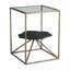 Table de bout à piédestal en fer 24 po
